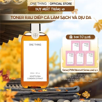 [2 dung tích] Toner rau diếp cá cấp ẩm làm sạch dịu da ONE THING Houttuynia Cordata Extract Toner (150ml/300ml)
