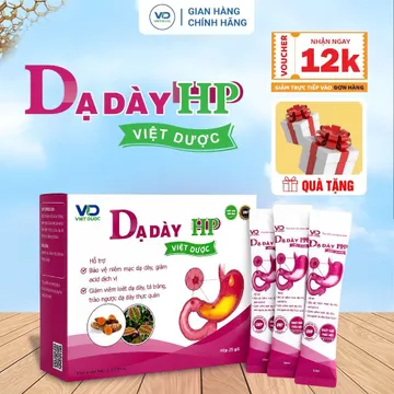 Dạ Dày HP Việt Dược hỗ trợ giảm ợ chua, trào ngược, đau rát dạ dày