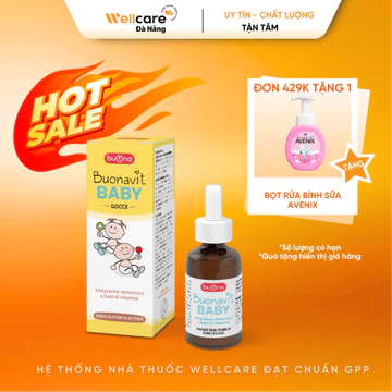 [✅CHÍNH HÃNG] Buonavit Baby Gocce - Siro Bổ Sung Vitamin Tổng Hợp Dành Cho Trẻ Sơ Sinh Và Trẻ Nhỏ Lọ 20ml