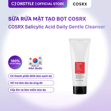 Sữa rửa mặt Cosrx Salicylic Acid Daily Gentle Cleanser tạo bọt dịu nhẹ 150ml
