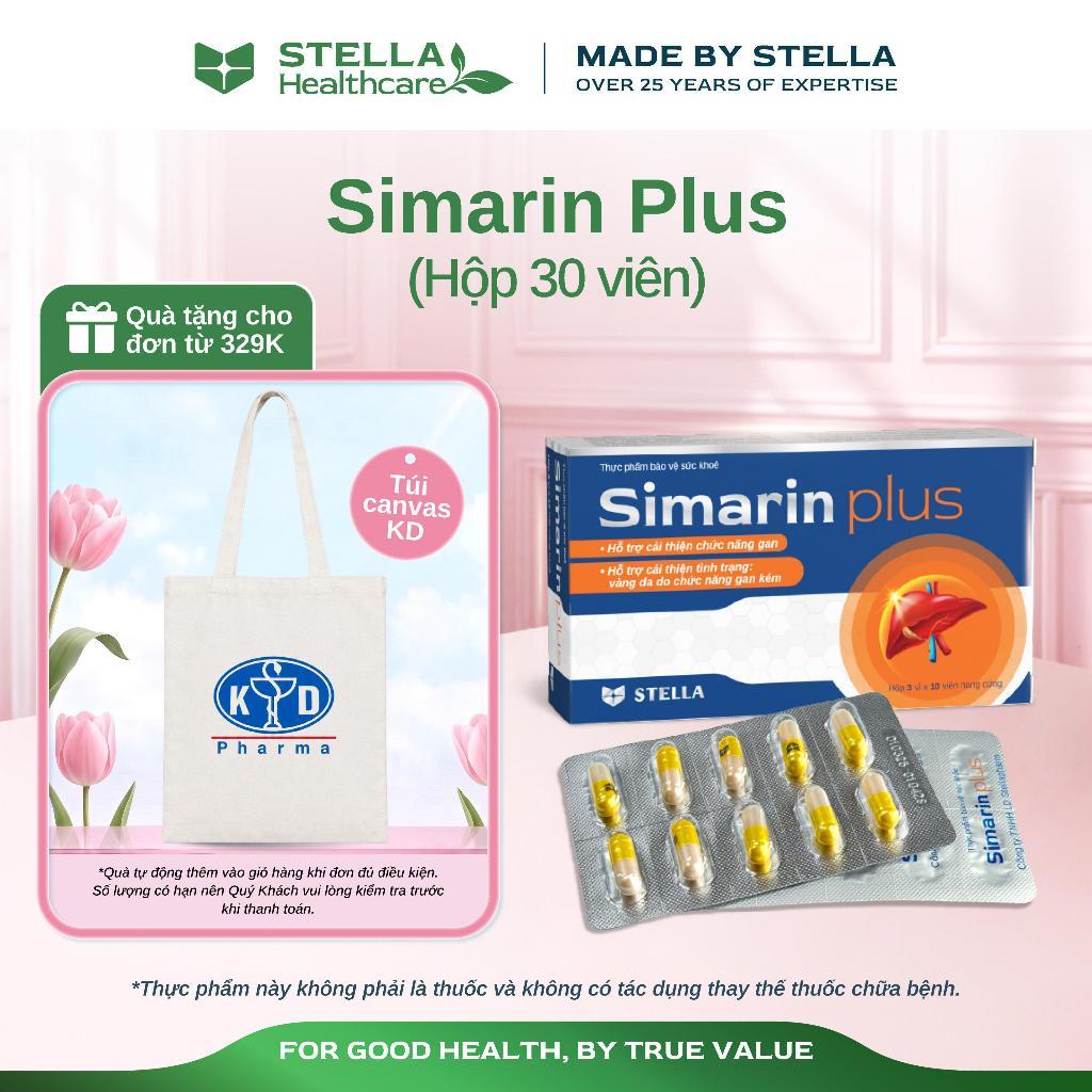 Viên uống bổ gan SIMARIN PLUS STELLA, giải độc gan, giảm nóng trong, mẩn ngứa