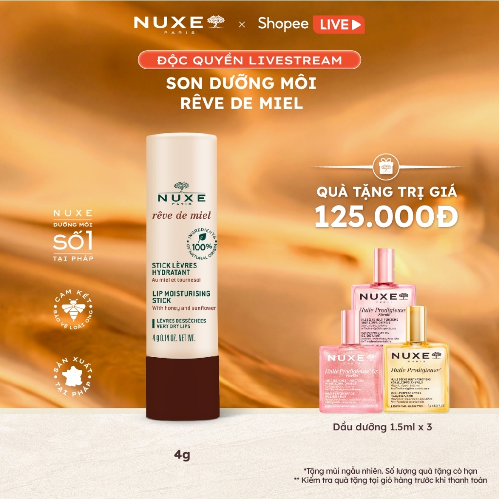Son Dưỡng Môi Nuxe Reve de Miel 4g