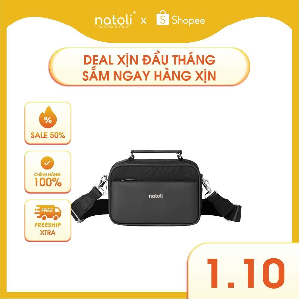 Túi đeo chéo nam thương hiệu Natoli nhiều ngăn chống nước cao cấp BST CLASSIC CROSSBAG T8