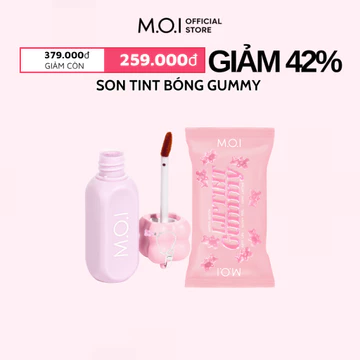 Son Tint Bóng Gummy Lip Tint MOI - Bóng Mọng Nhẹ Môi Bền Màu