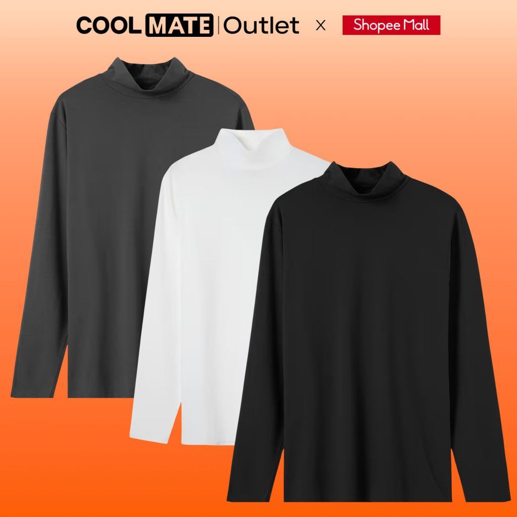 Áo Giữ Nhiệt Nam ExWarm Cổ thấp, Cổ Trunggiữ ấm, chống nhăn Coolmate