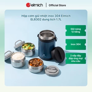 Hộp cơm giữ nhiệt inox 304 Elmich EL8302 dung tích 1.7L