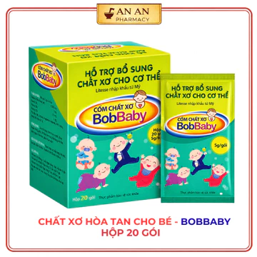Cốm Chất Xơ Hòa Tan Cho Bé BobBaby – Hỗ Trợ Tiêu Hóa, Giảm Đầy Bụng, Khó Tiêu Nhuận Tràng Hộp 20 Gói