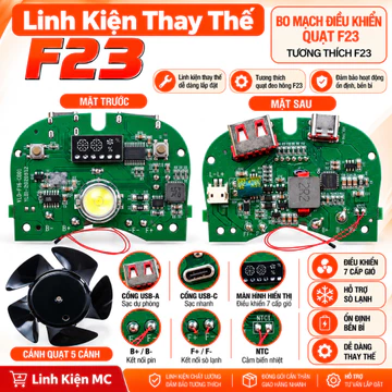Bo Mạch Quạt Thắt Lưng F23 , Quạt – Linh Kiện Thay Thế Cho Quạt Thắt Lưng F23