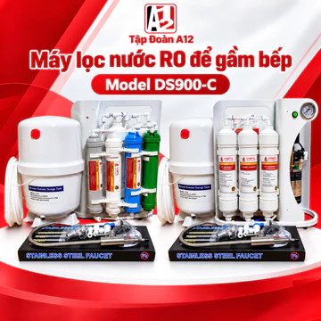 Máy lọc nước RO để gầm bếp Model DS900-C trọn bộ gồm bình áp + vòi inox 3 lõi lọc