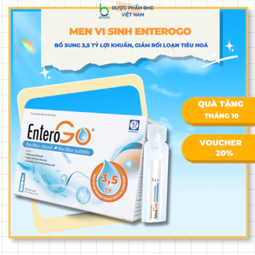 TPBVSK ENTEROGO, Men Vi Sinh Bổ Sung 3,5 Tỷ Lợi Khuẩn, Hỗ Trợ Tiêu Hóa Khỏe Mạnh, Giảm Rối Loạn