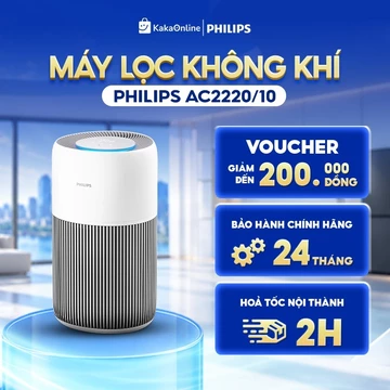 Máy Lọc Không Khí Philips AC2220/10 | Lọc Bụi Mịn, Phòng 109m², Hàng Chính Hãng, BH 24 Tháng