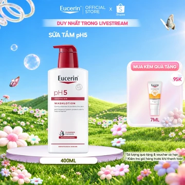 [Hannah x Eucerin] Sữa tắm cho da nhạy cảm Eucerin pH5 Washlotion 400ml