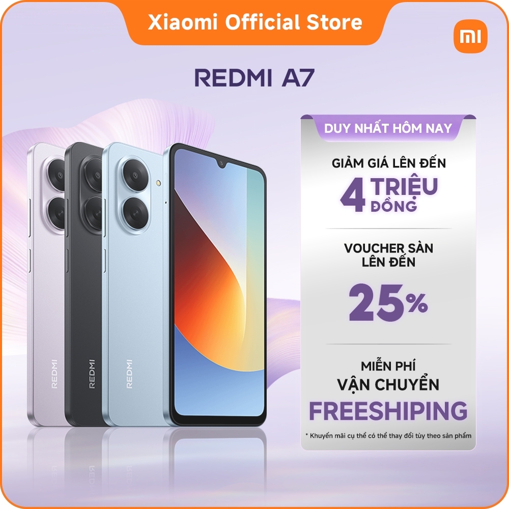 Điện thoại thông minh Xiaomi REDMI A7 | Pin khủng 5200mAh| Màn hình 6.88" | Camera AI 13MP