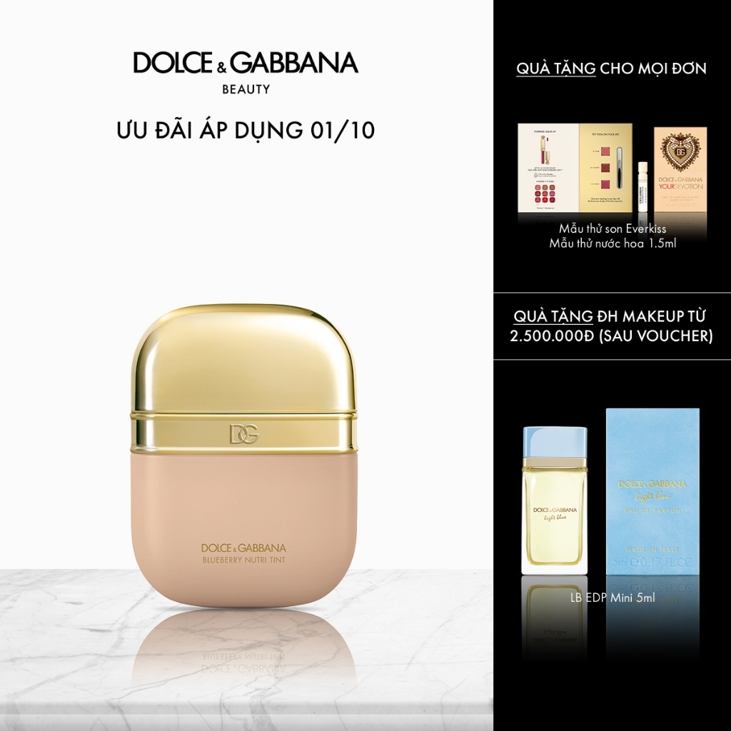 [CHÍNH HÃNG] Kem Nền Trang Điểm Dolce&Gabbana Blueberry Nutri-Tint SPF20PA+++ 30ml