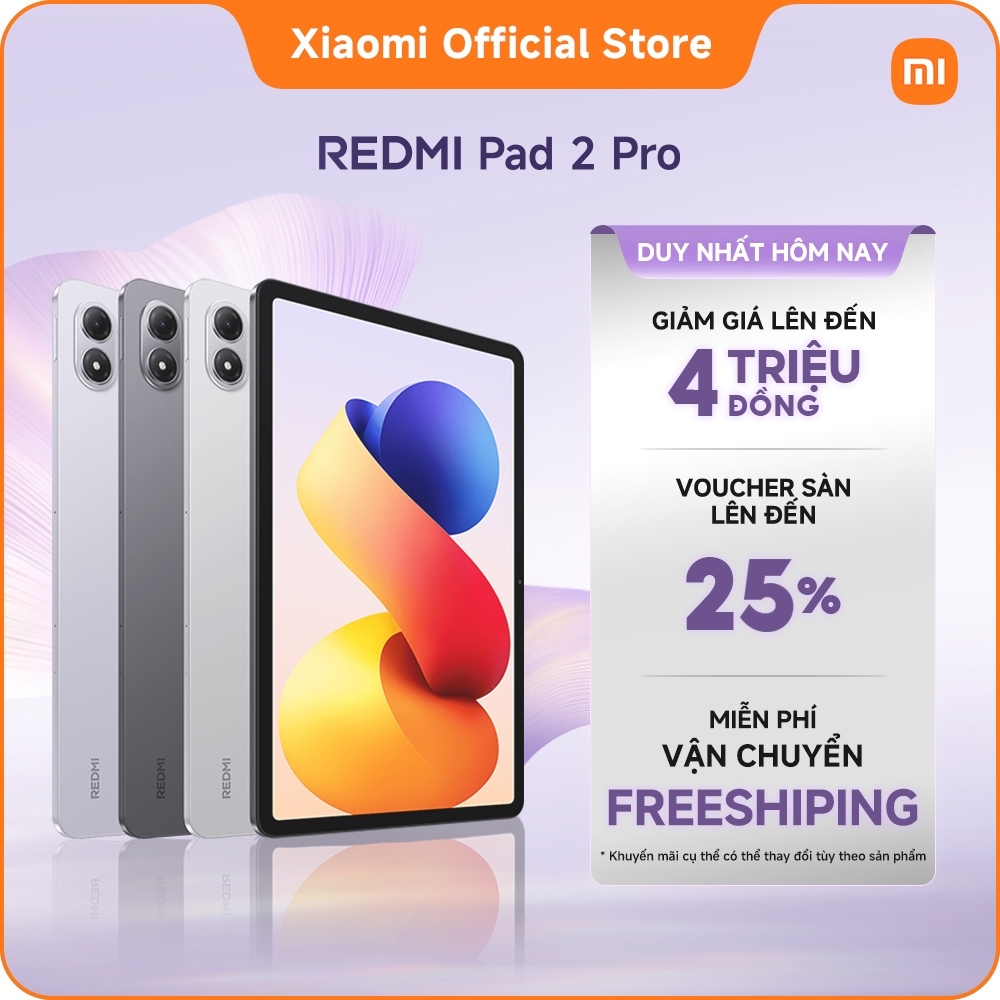 Xiaomi REDMI Pad 2 Pro | Màn hình 2.5K 12,1" sắc nét | Hình ảnh mượt mà với tần số quét lên đến 120Hz
