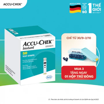 Que Thử Đường Huyết ACCU-CHEK Instant Hộp 50 Que Thử Đường Huyết