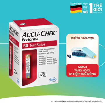 Hộp 50 Que Thử Đường Huyết ACCU-CHEK Performa