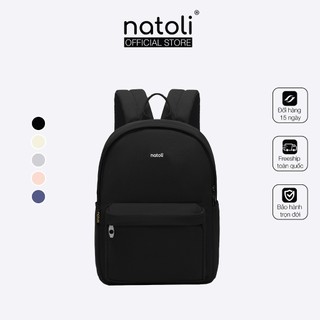 Balo đi học nam nữ thương hiệu NATOLI nhiều ngăn chống nước tốt - Basic Backpack B2