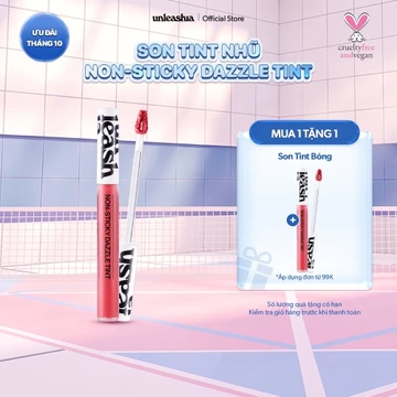 [MUA 1 TẶNG 1] Son Tint Nhũ Căng Bóng Unleashia Non-Sticky Dazzle Tint 4g