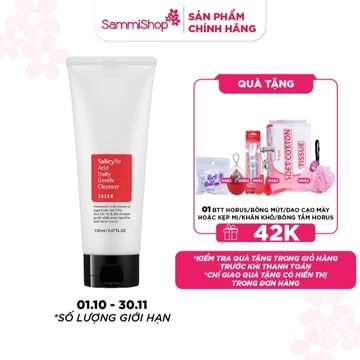COSRX sữa rửa mặt Salicylic Acid Daily Gentle Cleanser 150ml