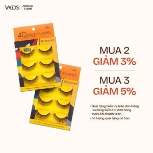 Lông Mi Giả 4D Xếp Lớp Đa Tầng VACOSI - 4D PRO EYELASH Tự Nhiên - Mắt Búp Bê - Cá Tính - Ấn Tượng-VM22