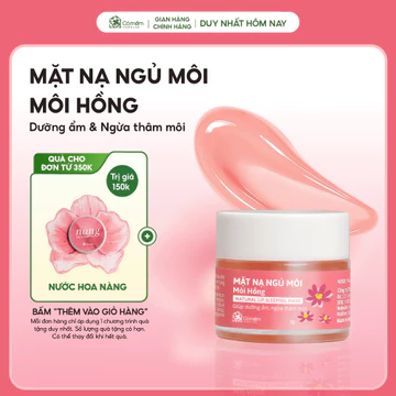 Mặt Nạ Ngủ Môi Hồng Ủ Môi Dưỡng Ẩm Giúp Cải Thiện Thâm Môi Nẻ Cỏ Mềm 8g