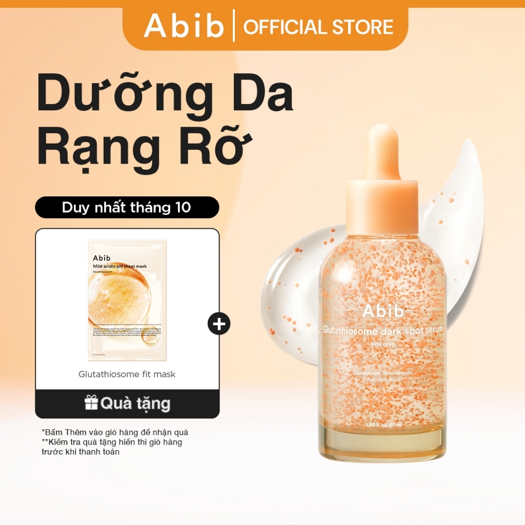 Tinh chất dưỡng sáng da mờ thâm Abib Glutathiosome dark spot serum Vita drop 50ml