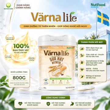 Sữa Hạt Varna Life Nutifood (800G) - Sữa Hạt Công Thức Từ Thụy Điển