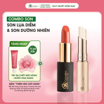 Combo Son Môi Lụa Diễm Son Dưỡng Nhiên Chứa Maxilip Môi Căng Mọng Ngăn Ngừa Lão Hóa Môi Cỏ Mềm
