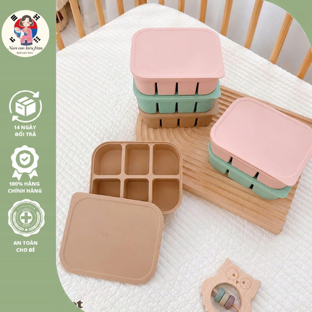 Khay Trữ Đông Bar-rot Silicone Multi Cube Chính Hãng  Để Bảo Quản Đồ Ăn Dặm Cho Bé Dễ Dàng