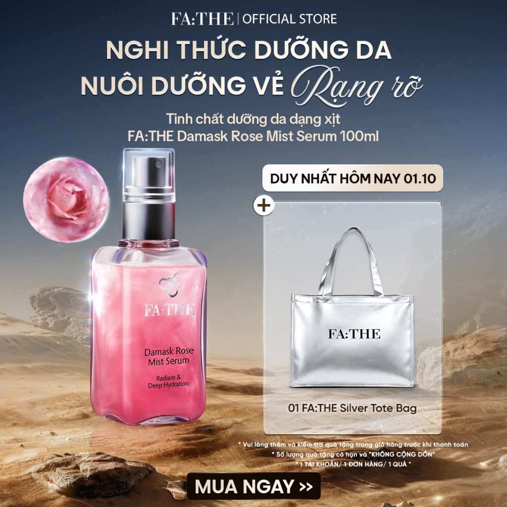 Tinh Chất Dưỡng Da Dạng Xịt FATHE Damask Rose Mist Serum 100ml