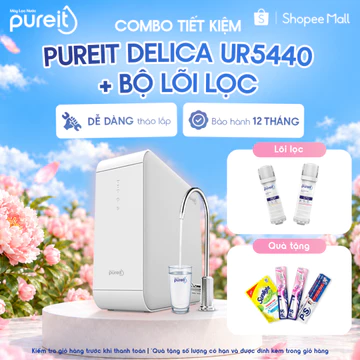 [LẮP ĐẶT 0Đ | COMBO] Máy lọc nước Pureit Delica UR5440 + Lõi lọc CTO + PGP
