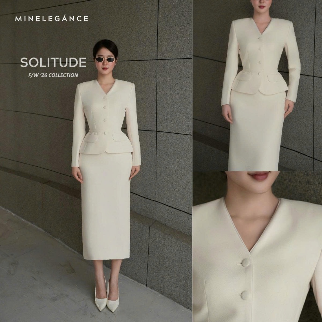 MINELEGÁNCE | SET ÁO & CHÂN VÁY BÚT CHÌ THANH LỊCH, SANG TRỌNG - MIN229