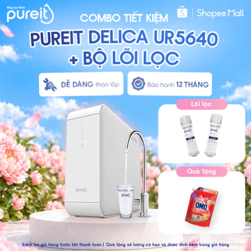 [LẮP ĐẶT 0Đ | COMBO] Máy Lọc Nước Pureit Delica UR5640 + Lõi lọc CTO + PGP