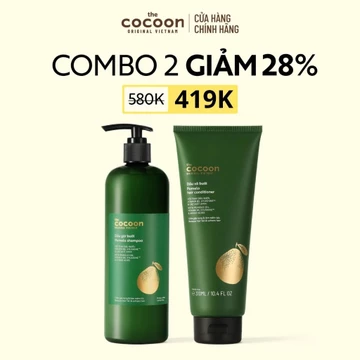 [MUA 2 GIẢM 28%] Combo Dầu gội bưởi Cocoon 500ml + dầu xả bưởi 310ml