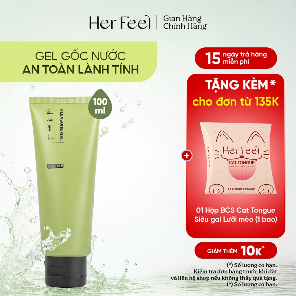 Gel Bôi Trơn PlayAh! Pleasure Gel Gốc Nước 100ml