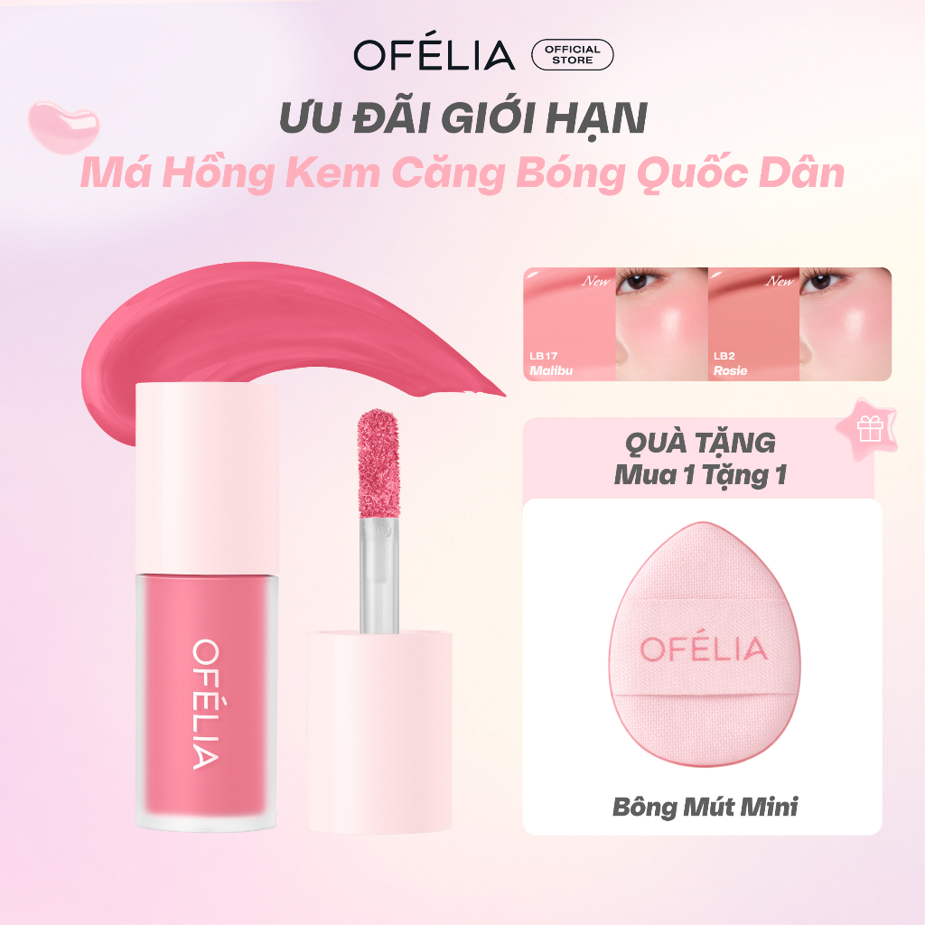 Má Hồng Kem OFÉLIA Lolli Liquid Blush (4.6g)