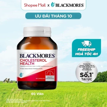 Viên Uống Hỗ Trợ Giảm Cholesterol Ngăn Ngừa Các Triệu Chứng Tim Mạch Blackmores Cholesterol Health Lọ 60 Viên