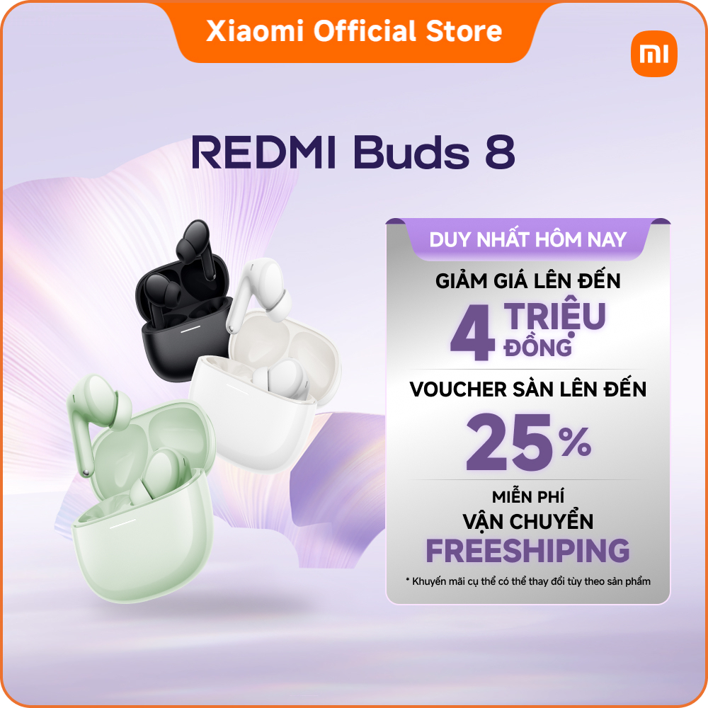 Xiaomi Tai nghe bluetooth REDMI Buds 8 | ANC lai lên đến 50dB | Động cơ động lực 11mm mạnh mẽ | BigBuy360 - bigbuy360.vn