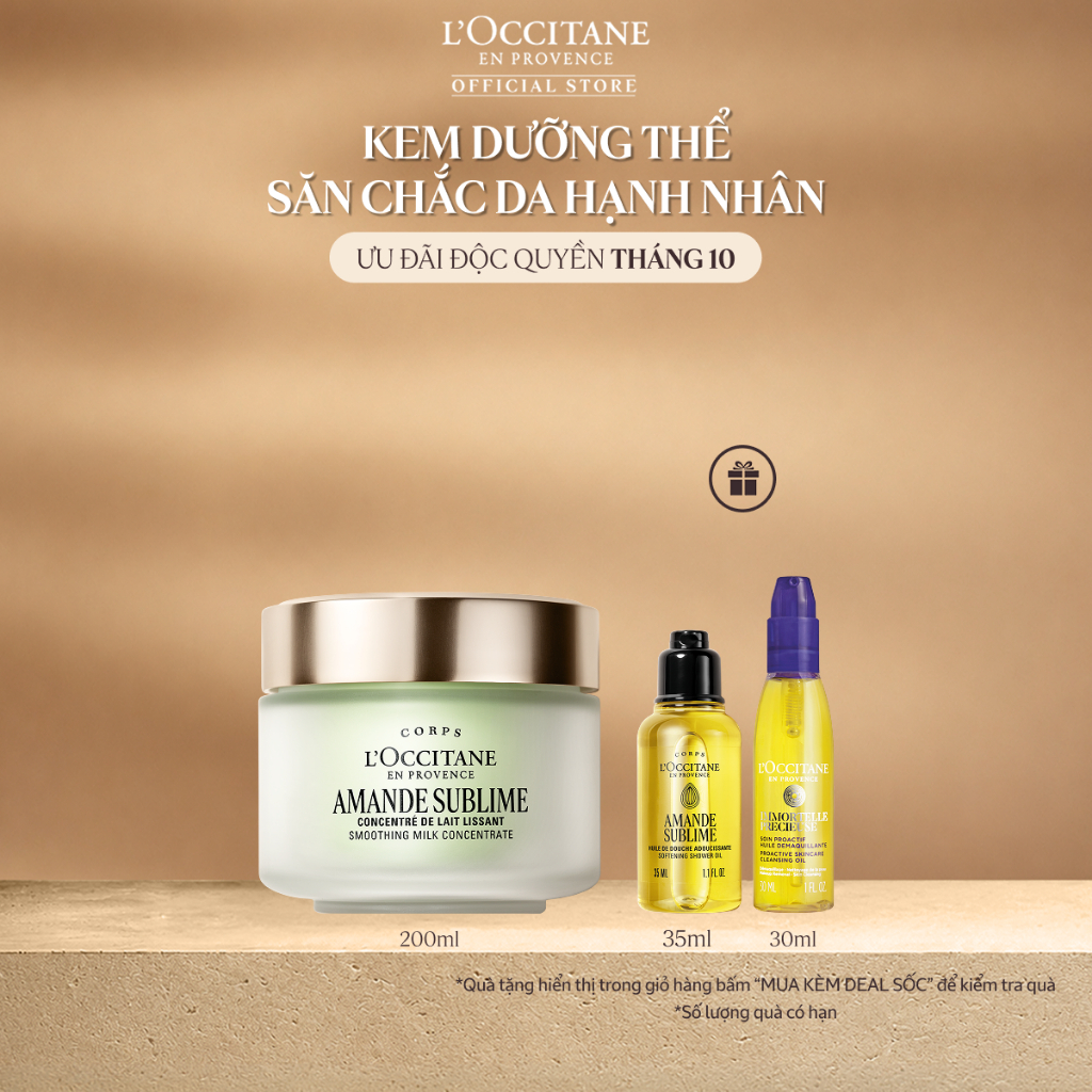 Kem Dưỡng Thể Hạnh Nhân L'Occitane Almond Body Cream 200ml