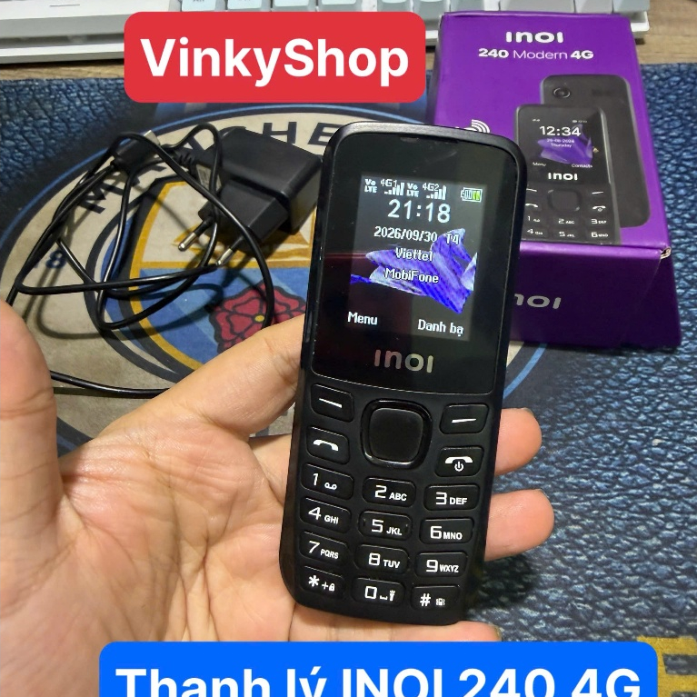 Thanh Lý Điện Thoại 4G inoi 240 CŨ có trầy xước - có VOLTE Xài sim Viettel,Vina,Mobi ok còn bảo hành Fullbox | BigBuy360 - bigbuy360.vn