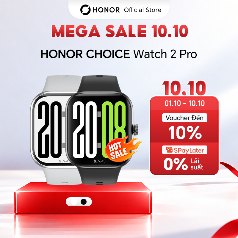Đồng Hồ Thông Minh HONOR Choice Watch 2 Pro | Màn Hình AMOLED 1.97'' | Pin Đến 14 Ngày | Theo Dõi Sức Khỏe | BH 12 Tháng