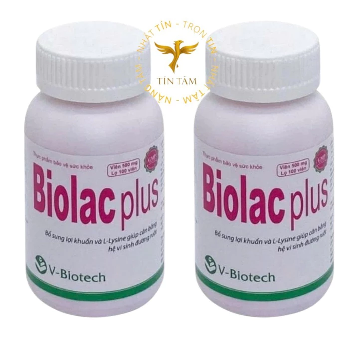 Men vi sinh Biolac plus lọ 100 viên, Bổ Sung Lợi Khuẩn, Tăng Cường Chức Năng Tiêu Hoá (lọ/100V) )