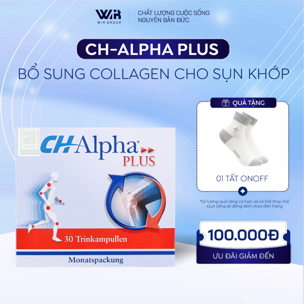 Collagen CH-Alpha Plus Dành Cho Sụn Khớp Dạng Nước, Hỗ Trợ Giảm Thoái Hóa Xương Khớp | Wir Group