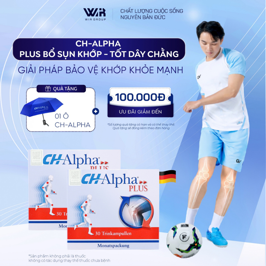CH-Alpha® Plus Collagen Thủy Phân Hỗ Trợ Giảm Thoái Hóa Xương Khớp, Hoạt Động Hiệu Quả_Combo 2 hộp | Wir Group