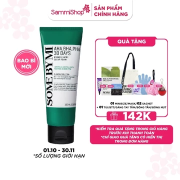 Some By Mi Sữa rửa mặt AHA-BHA-PHA 30 Days Miracle Acne Clear Foam 100ml