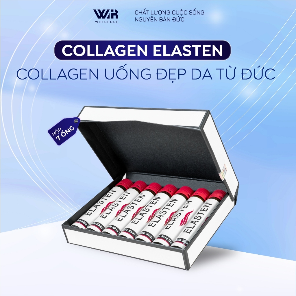 Bộ 7 Ống Collagen Elasten Giúp Da Căng Mịn, Chống Lão Hóa, Tóc Chắc Khỏe - Collagen Tại Đức | Wir Group