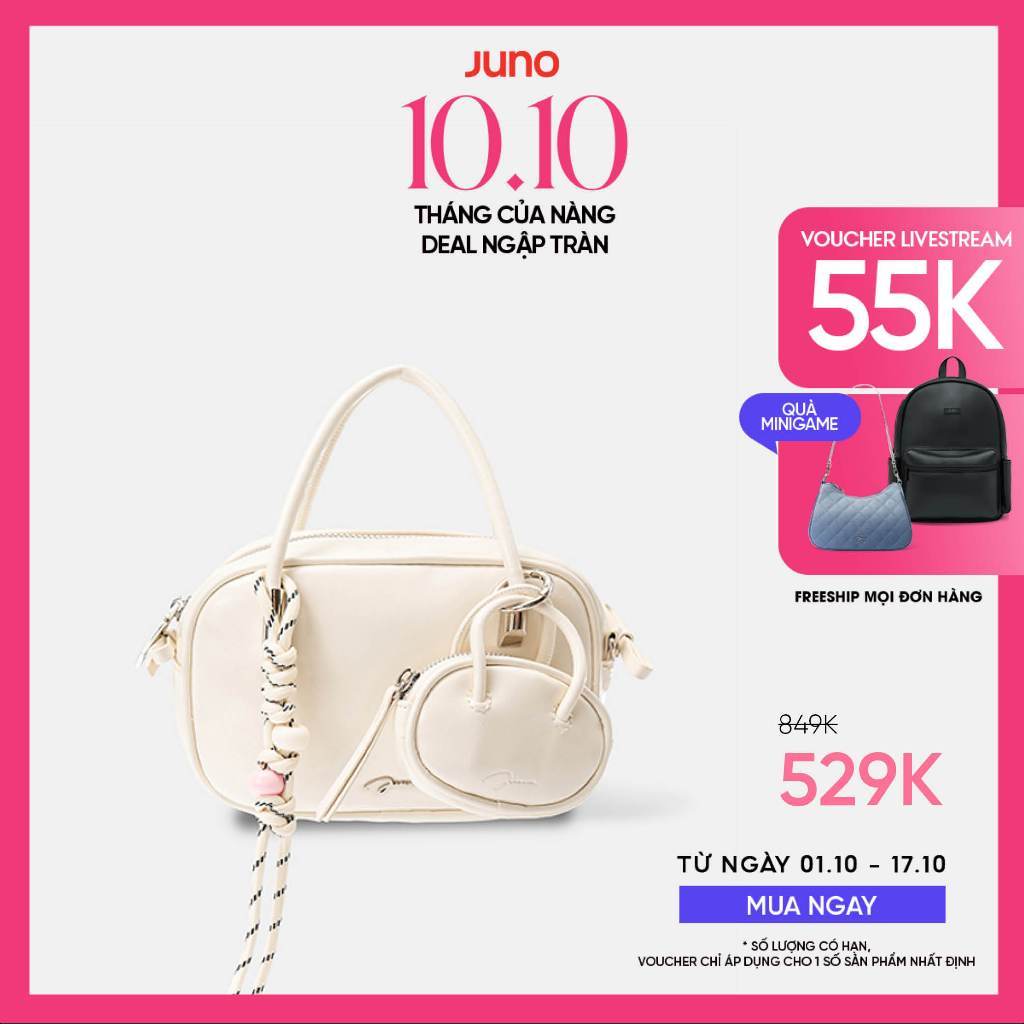 Túi Xách Nữ Thời Trang JUNO Cỡ Nhỏ Couple Bowling Bag TXN976