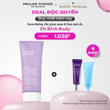 Kem dưỡng thể hỗ trợ giảm mụn và làm mịn da Paula's Choice 2% BHA Body Smoothing Spot Exfoliant A5701
