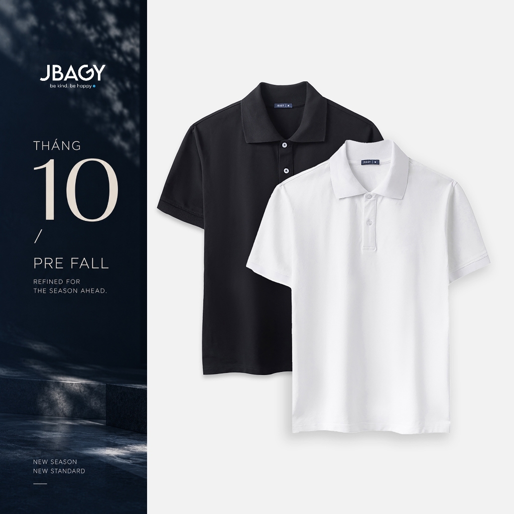 Áo polo nam JBAGY phong cách classic cao cấp vải cotton cao cấp form regular - JP001